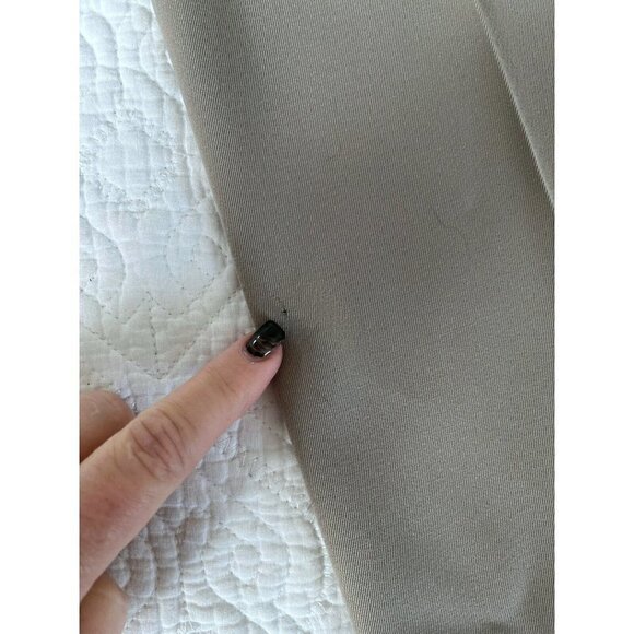 AKRIS Punto Women's Sz 10 Tan 100% Wool Pleated Dress Pants Trousers Side Zip - Picture 9 of 10